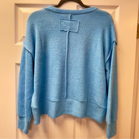 Women's Sweater Soft Zenana Brushed Melange Hacci Hi-Low Hem Casual Cozy Teacher - Picture 2 of 7